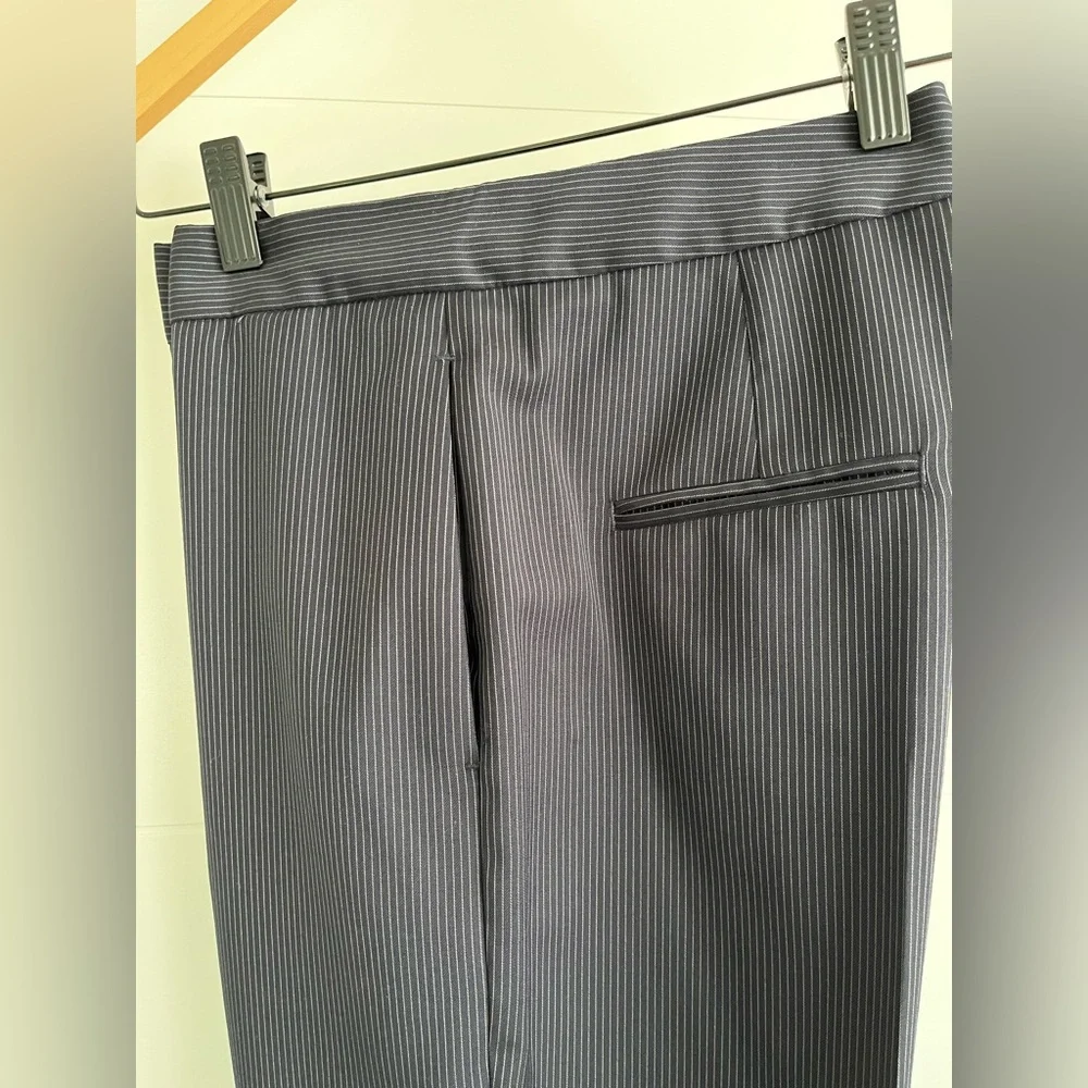Massimo Dutti Women's Navy Pinstripe Trousers😍😍😍 - Picture 6 of 11